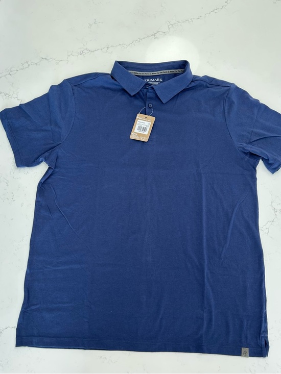 trimark Other - Trimark  Men's Navy Eco Polo Shirt - Classic Short Sleeve size large